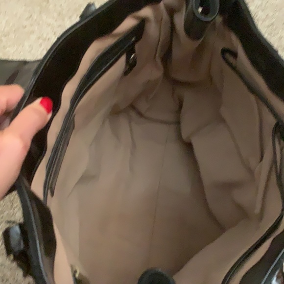 Trina Turk Suede and Patent Leather tote - Picture 5 of 7